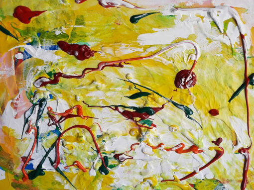 Acrylbild gelb
